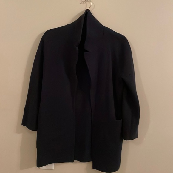 Classic J.Crew sweater blazer, size Small. Navy blue - Picture 1 of 2